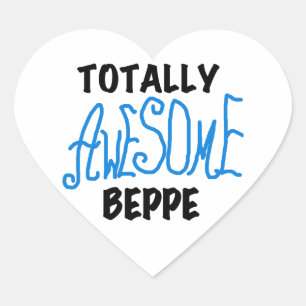 Sticker Cœur Tshirts et cadeaux de Beppe totalement géniaux
