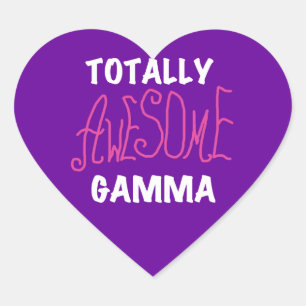 Sticker Cœur Tshirts et cadeaux Gamma Pink totalement géniaux