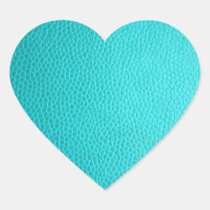 Sticker Cœur Turquoise Créez votre propre Modèle vierge
