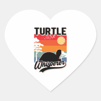 Sticker Cœur Turtle Whisperer Mini