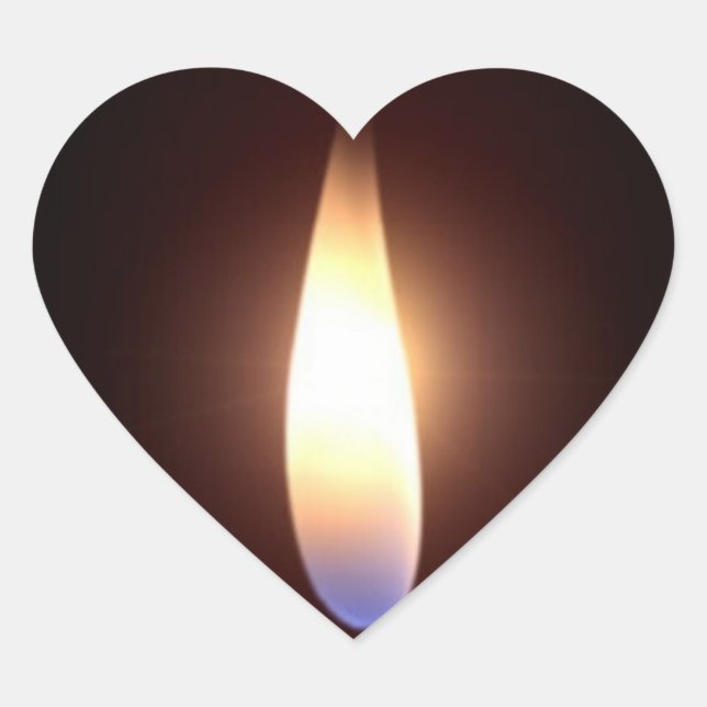 Sticker Cœur Twin flamme coeur Saint Valentin (Devant)