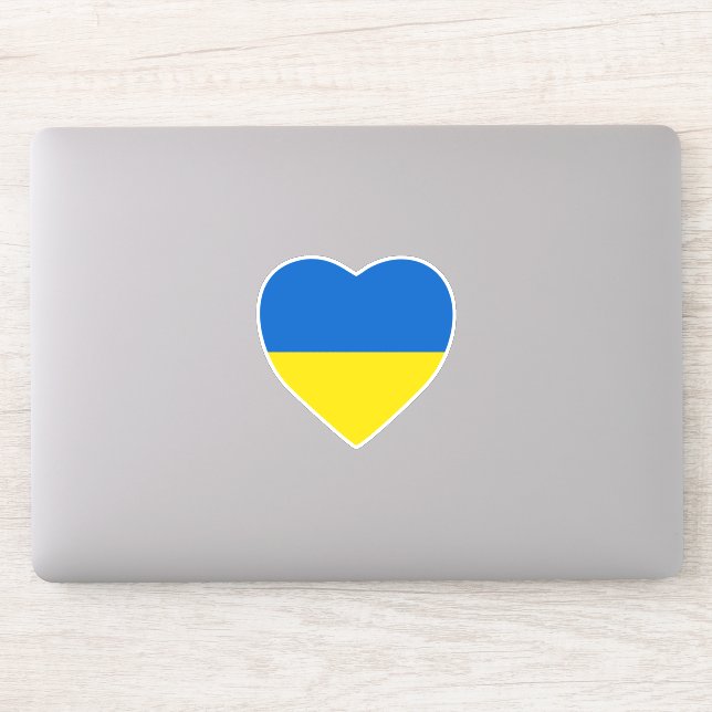 Sticker Coeur Ukraine (Ordinateur)