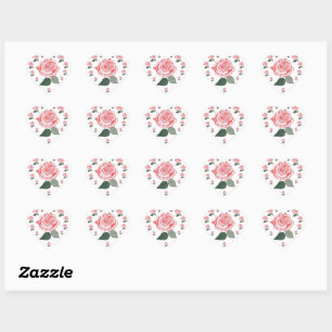 Sticker Cœur Une douzaine de roses rouges