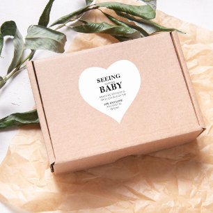 Sticker Cœur Unique modernité à la vue de votre nouveau bébé