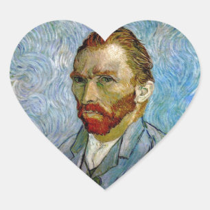 Sticker Cœur Van Gogh Autoportrait
