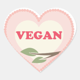 Sticker Cœur Vegan Heart