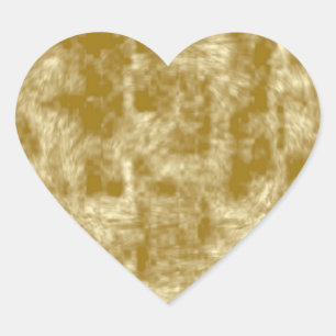 Sticker Cœur Velours d'or