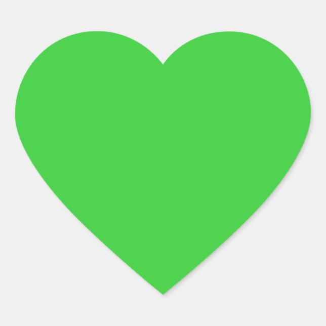 Sticker Coeur Vert Lime (Devant)