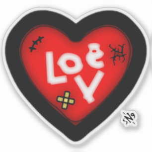 Sticker Coeur vidé v1