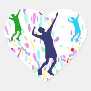 STICKER CŒUR VOLLEYBALL