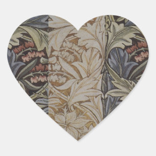 Sticker Cœur William Morris Bluebell Tapestry Design