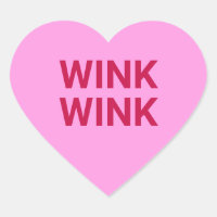 Wink rose drôle flirty flirty la Saint Valentin mi