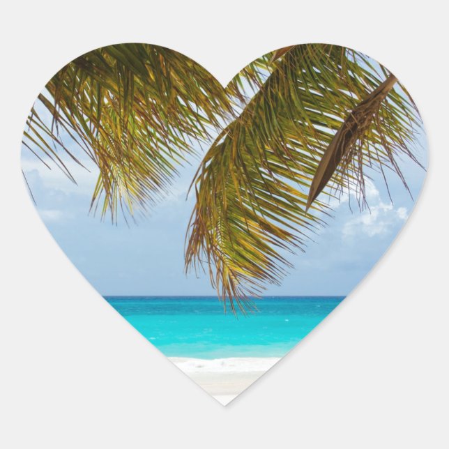 Sticker Cœur Wish you were ! (Devant)