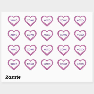 Sticker Cœur XOXO Hugs & Baisers Coeurs de conversation personn