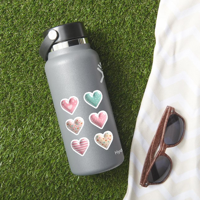 Sticker Coeurs brillants (HydroFlask Insitu)