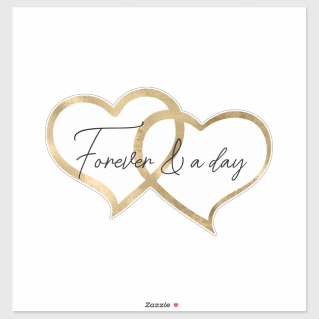 Sticker Coeurs d'or (Feuille)