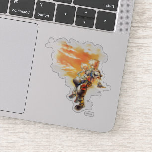 Sticker Coeurs du Royaume II Roxas & Sora Mangeant des g