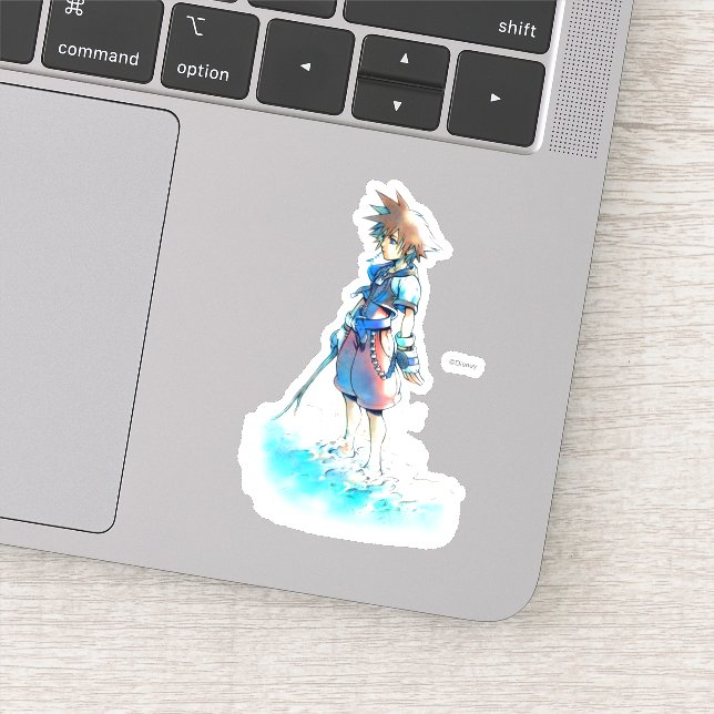 Sticker Coeurs royaux | Aquarelle Sora On Beach (Détail)