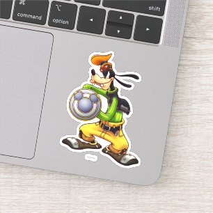 Sticker Coeurs royaux Royal Knight Capitaine Goofy