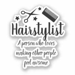 Sticker Coiffeur Citation drôle Coiffeur Étoiles Coupe