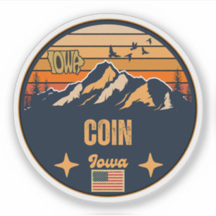 Sticker Coin, Iowa, États-Unis