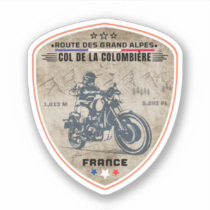 Sticker Col de la colombiere, alpes françaises