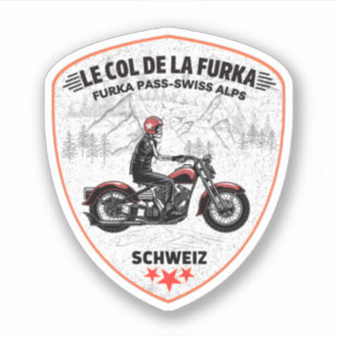 Sticker col de la Furka - circuit en voiture dans les mont