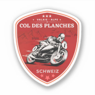 Sticker Col des Planches tour en moto suisse alpes