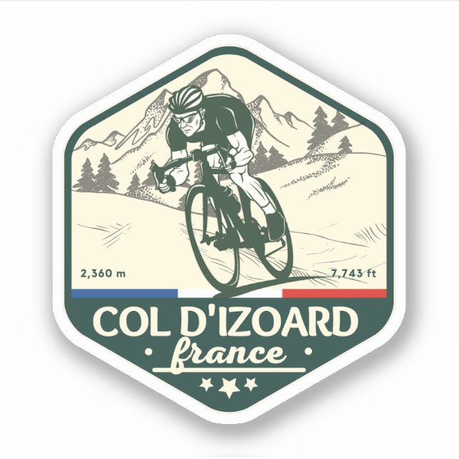 Sticker Col d'Izoard D 902 Massif du Queyras (Devant)