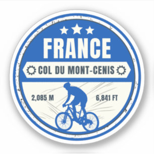 Sticker Col du Mont Cenis massif alpin vélo