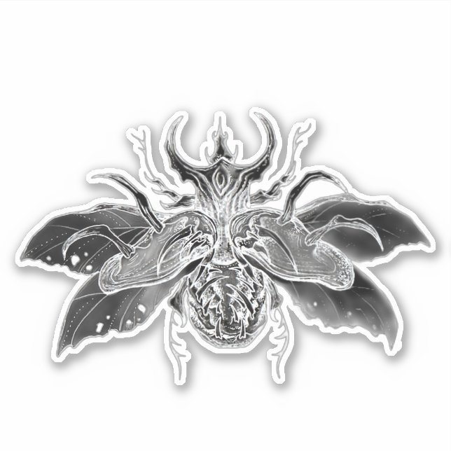 Sticker coléoptère déplaisant (Devant)