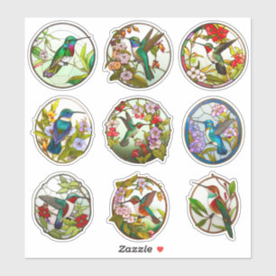 Sticker Colibris en verre