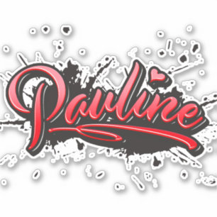 Sticker Collants de Pauline red Heart graffiti