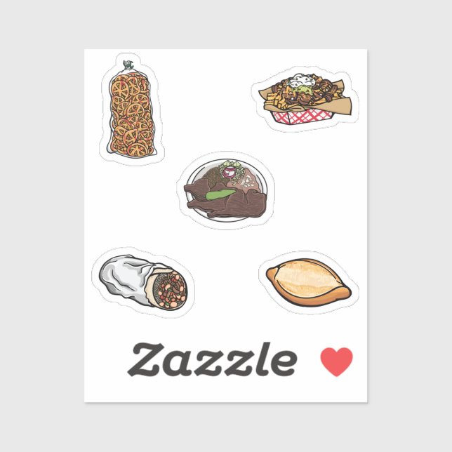 Sticker Collection alimentaire mexicaine (Feuille)