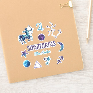 Sticker Collection d'autocollants du zodiaque Sagittaire