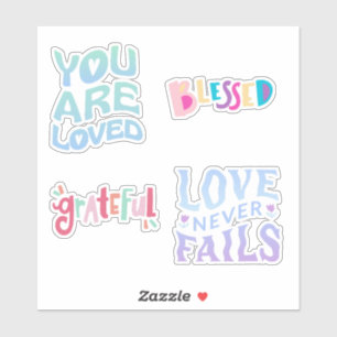 Sticker Collection d'autocollants motivationnels rétro - V