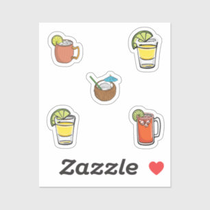 Sticker Collection de boissons