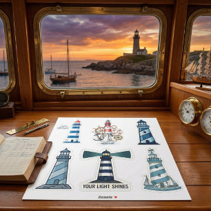 Sticker Collection de feuilles d'autocollants de phare