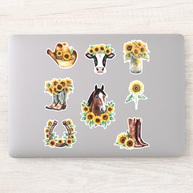 Sticker Collection Ferme de Campagne Tournesol (Ordinateur)