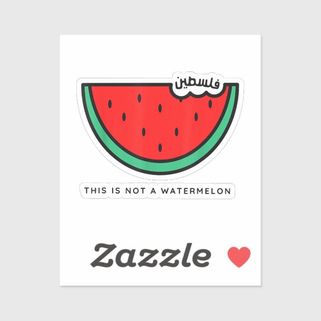 Sticker Collection Palestine 'This is not a Watermelon' (Feuille)