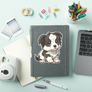 Sticker Collie frontalière de Chibi