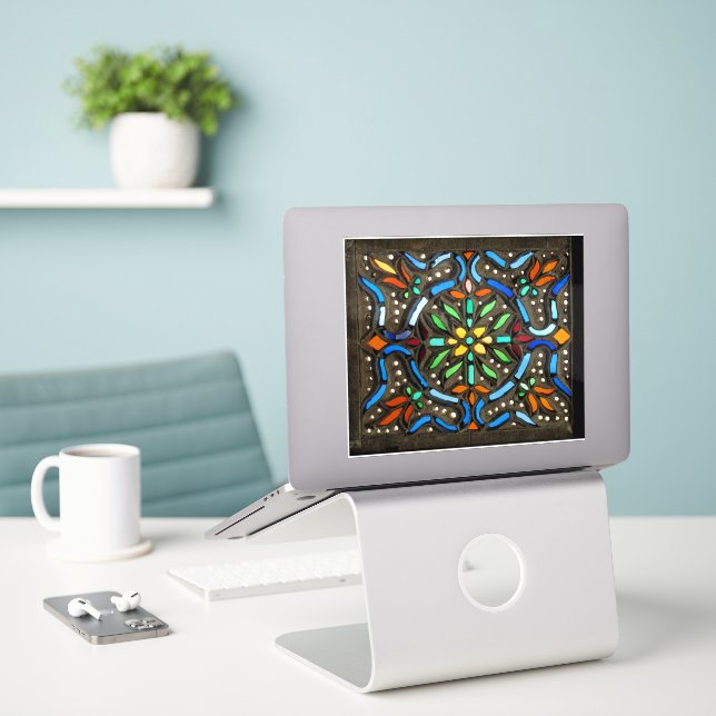 Sticker Collorful Ottoman pattern (Ordinateur portable sur le bureau)