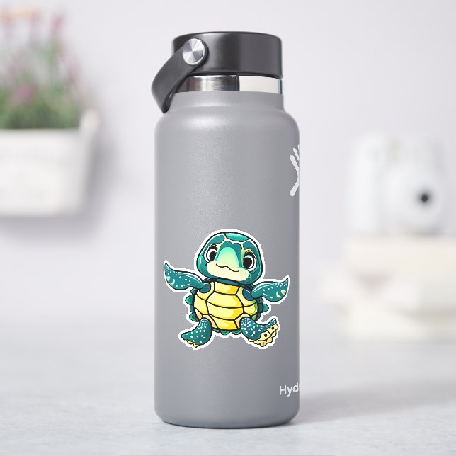Sticker Colonne de tortue de mer pour enfants (HydroFlask)