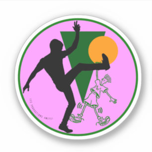 Sticker Colonne ronde Fido Dido des années 80-90 - logo A