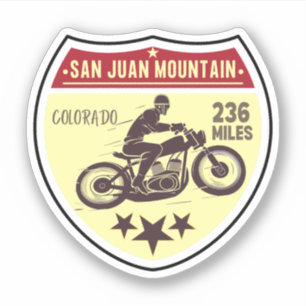 Sticker Colorado Scenic Byway San Juan Skyway moto