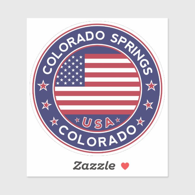 Sticker Colorado Springs (Feuille)