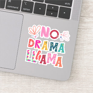 Sticker Colorful no Drama Llama