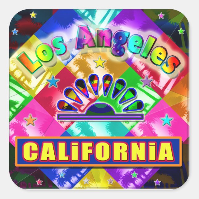 Sticker "Coloring Los Angeles 4" (Devant)