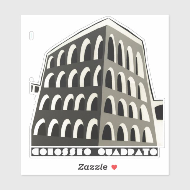 STICKER COLOSSEO QUADRATO (Feuille)