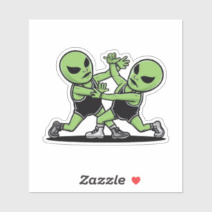 Sticker Combattre les Aliens